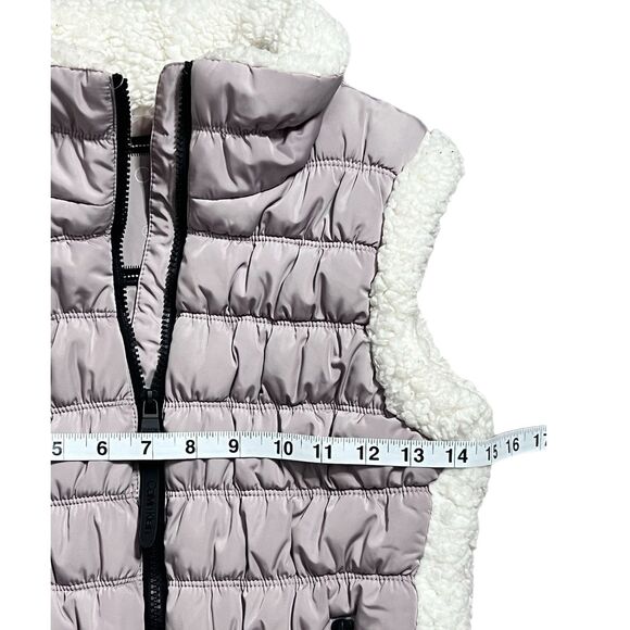 Calvin Klein Winter Quilted Vest with faux fur, Small - Picture 7 of 8